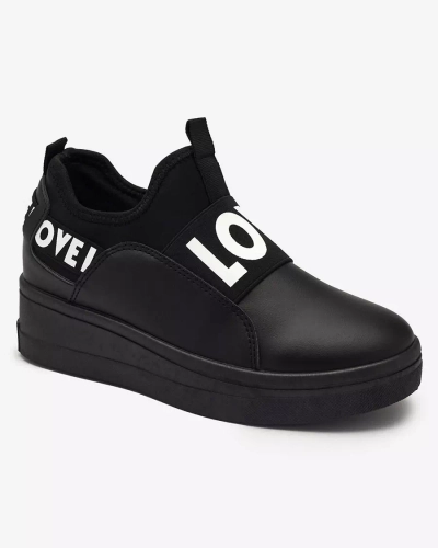 Chaussures de sport noires à ancre cachée pour femmes Dasesa- Footwear