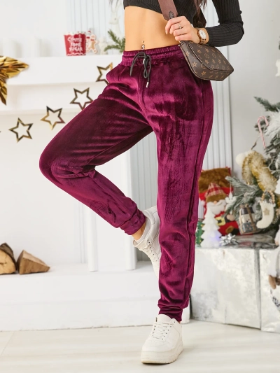 Pantalons de survêtement en polaire pour femmes Royalfashion