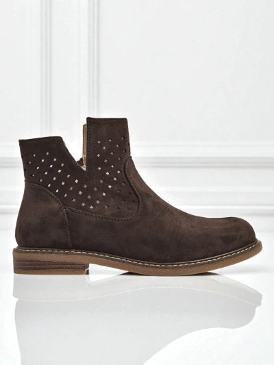 Bottines pour femmes en cuir naturel Rito