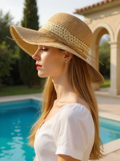 Chapeau de paille femme Royalfashion Serelina
