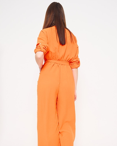 Combinaison longue femme orange - Vêtements