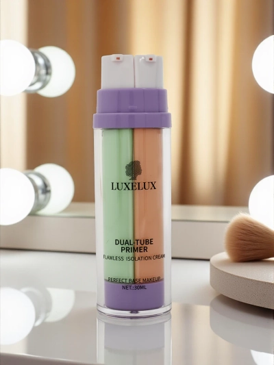 Crème 2 en 1 avec base de maquillage verte et fond de teint - neutralise les rougeurs