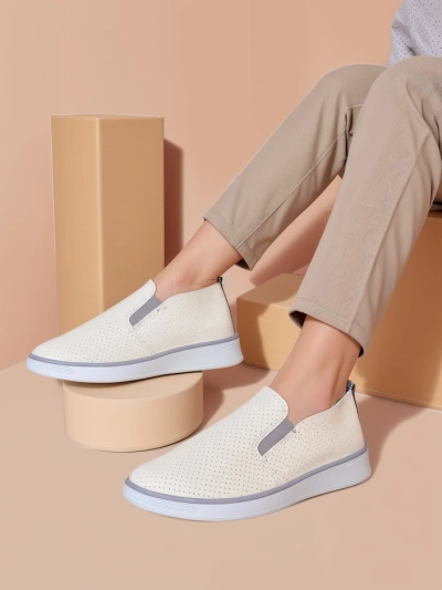 Royalfashion Chaussures de sport perforées pour femmes Musio