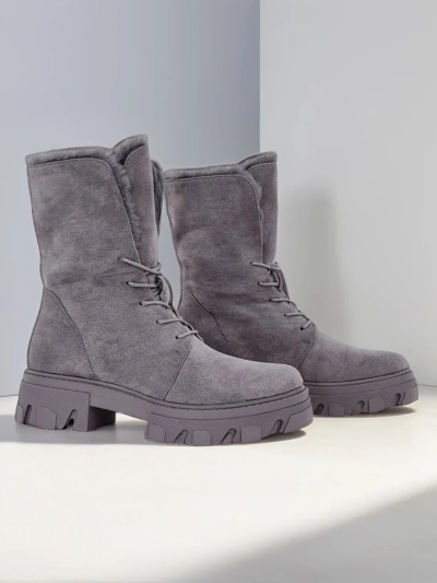 Royalfashion Bottines à lacets pour femmes Cavenma