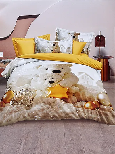 Royalfashion Parure de Noël 160x200 ensemble 3 PIÈCES
