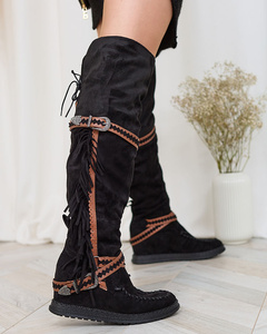 Royalfashion Bottes à genoux pour femmes avec ancre cachée Figerra