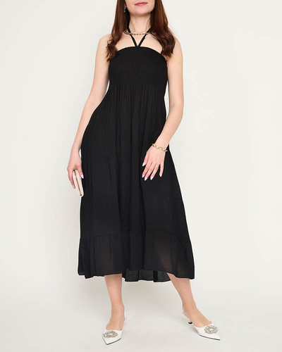 Robe midi noire GRANDE TAILLE - Vêtements