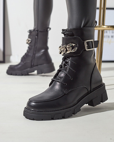 OUTLET Bottes bagger noires chauffées pour femmes Effpi- Footwear