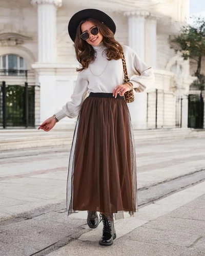 Jupe midi pour femme de Royalfashion avec tulle