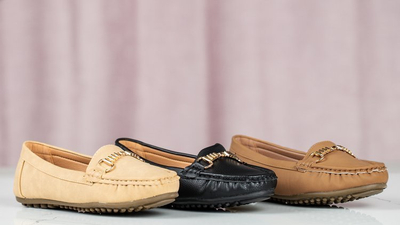 Mocassins noirs à décor Abu-Dabi en métal - Chaussures