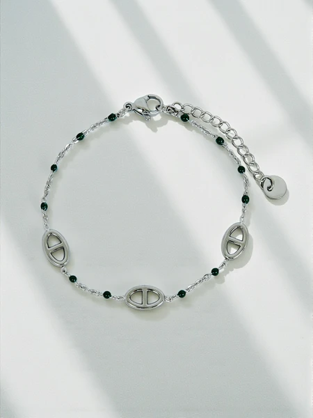 Bracelet en argent Aurea Clavis avec des perles