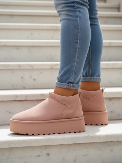 Royalfashion Bottes courtes pour femmes a'la bottes de neige Ozozi