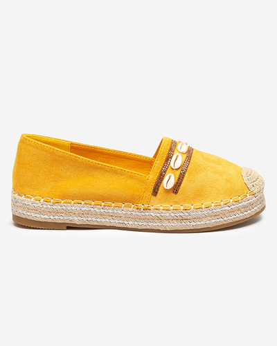 Espadrilles femme moutarde à coques Amidoz - Chaussures