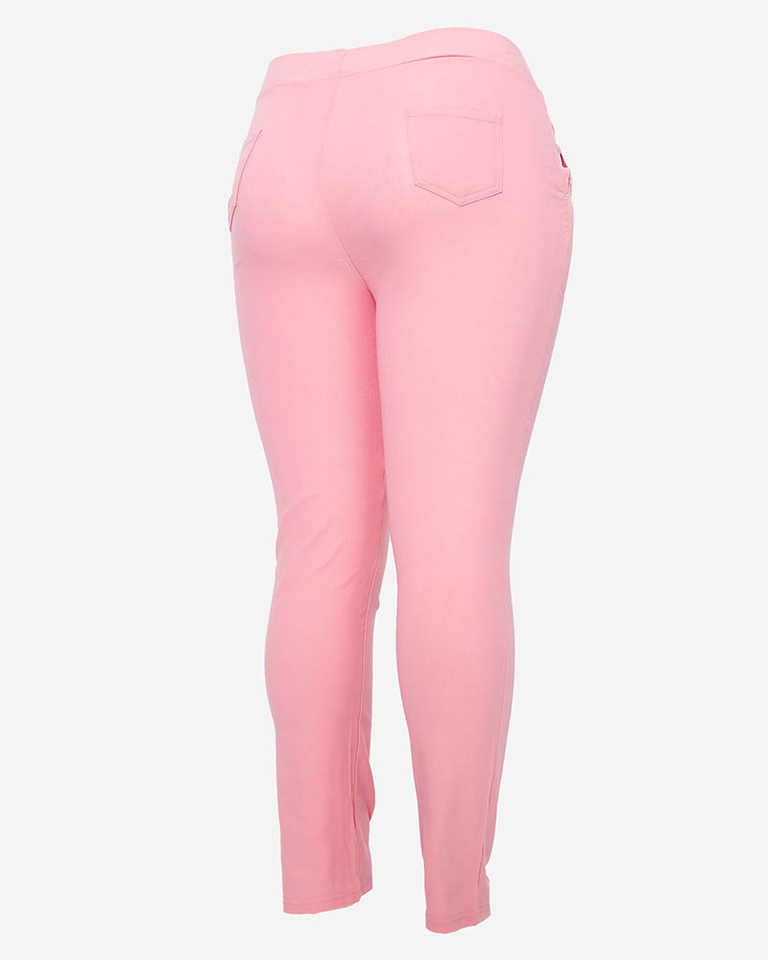 Treggings rose pour femme TAILLE PLUS- Vêtements
