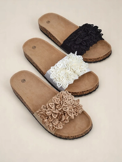 Royalfashion claquettes pour femmes avec accents floraux Occes