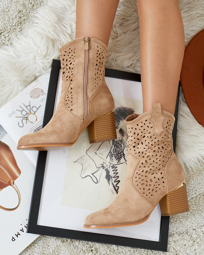 Royalfashion Bottes basses ajourées Mozie pour femme