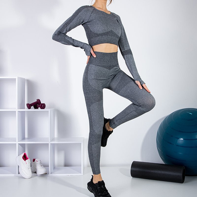 Ensemble de sport 2 pièces gris foncé - Vêtements