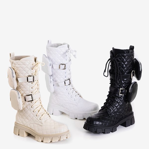 Tige matelassée Tepan blanche - Chaussures