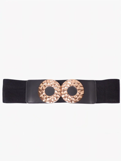 Ceinture elastique Royalfashion avec boucle décorative en or