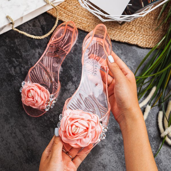 Meliski rose transparent avec décorations Malia - Footwear