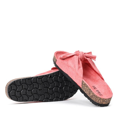 Tongs roses avec nœud d'été - Chaussures