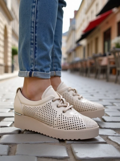 Royalfashion Mocassins perforés pour femmes Gofielle