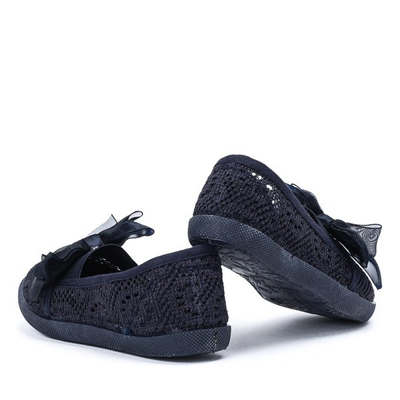 Sneakers fille bleu marine avec noeud Sugar Bomb - Chaussures 1