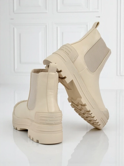 Bottines plateforme en cuir écologique Amber Veil
