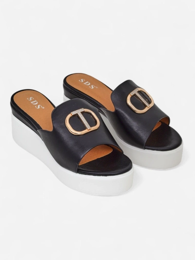Royalfashion Sandales compensées pour femmes Daffin