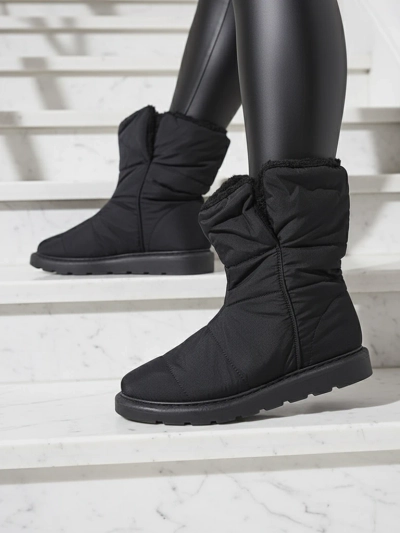 Luna Elegante Bottines d'Hiver Noires