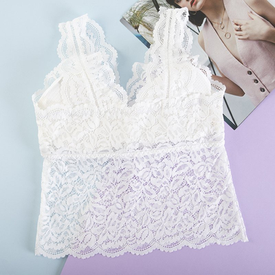 Soutien-gorge bralette en dentelle blanche - Sous-vêtements