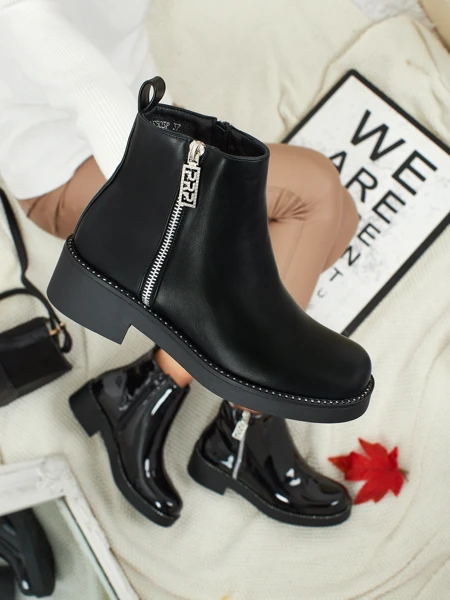 Bottines pour femmes en cuir écologique Belvani