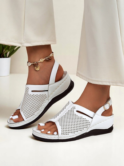 Royalfashion Sandales compensées pour femmes Mira