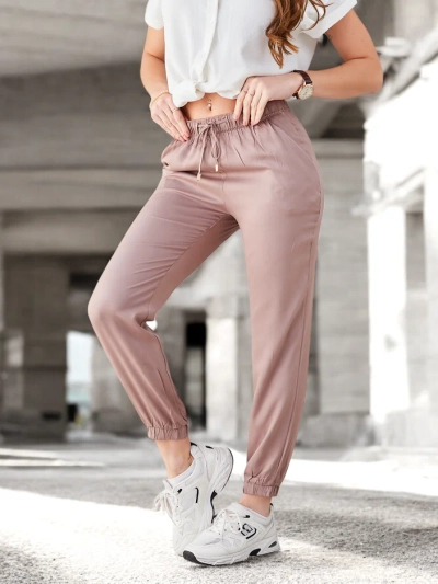 Pantalons Royalfashion pour femmes avec élastique à la fin des jambes
