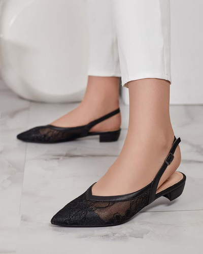 Royalfashion Sandales ballerines a'la pour femme avec dentelle Benoce