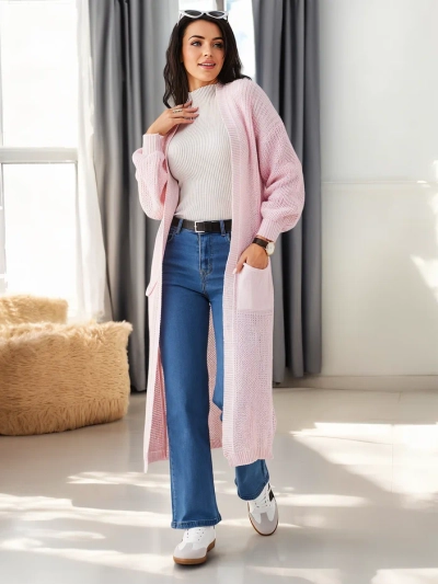 Royalfashion Gilet en acrylique tricoté pour femmes