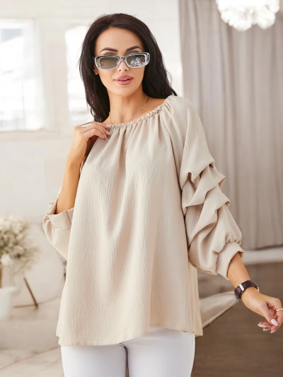 Blouse Royalfashion pour femme de style espagnol avec volants