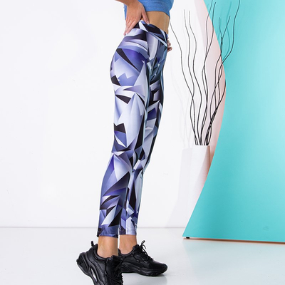 Legging femme GRANDES TAILLES à motifs violets - Vêtements