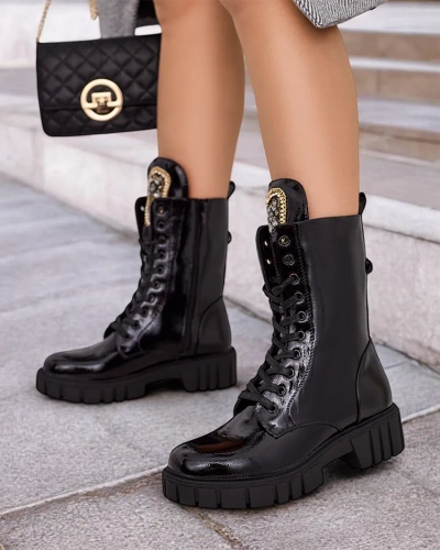 Royalfashion Bottes à lacets Operre pour femme