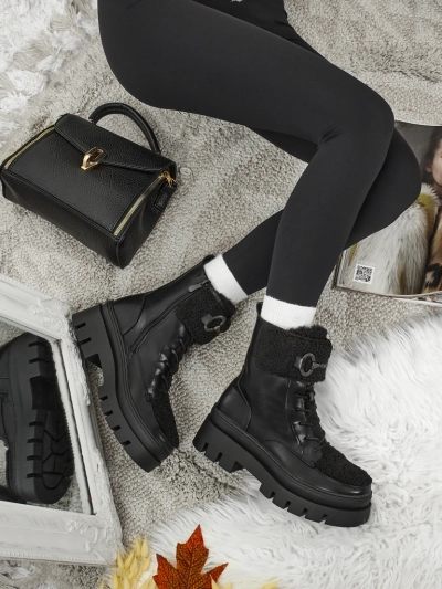 Bottines workwear pour femmes avec fourrure Safil