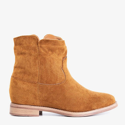 Bottines Eliana en Daim Écologique à Talon Compensé