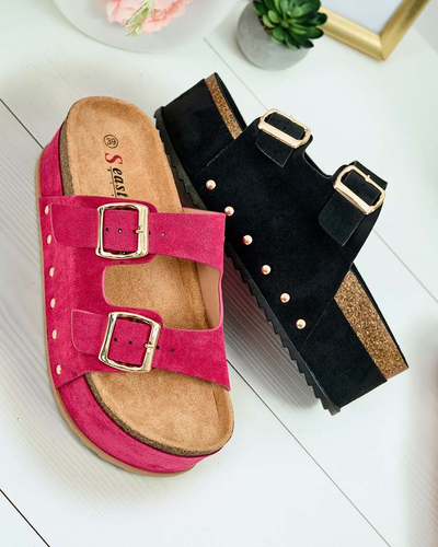 Royalfashion Tongs à plateforme Sodass pour femme