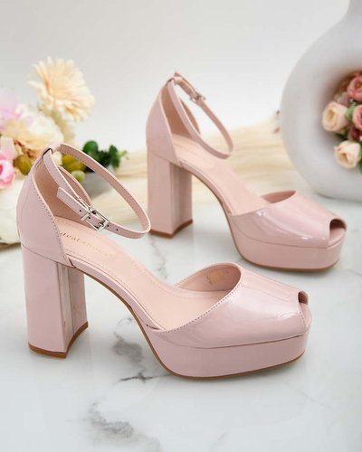 Royalfashion Sandales à tige laquée Lefeyoa pour femme