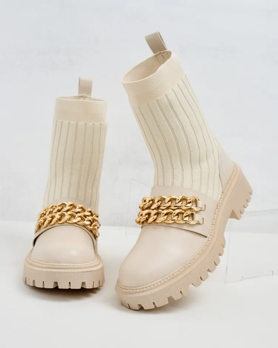 Royalfashion Bottes élégantes pour femmes avec ornement Olluf