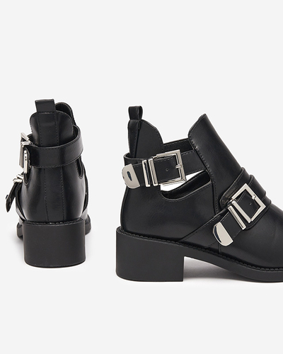 Bottines femme noires avec une coupe Wirocci - Footwear
