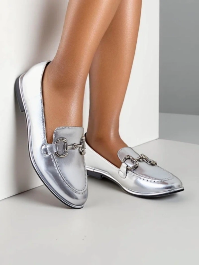 Royalfashion Mocassins pour femmes Metalla