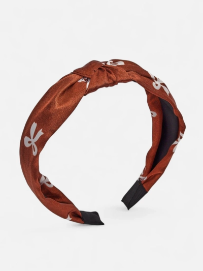Royalfashion Bandeau Cheveux Satiné Tressé avec Imprimé