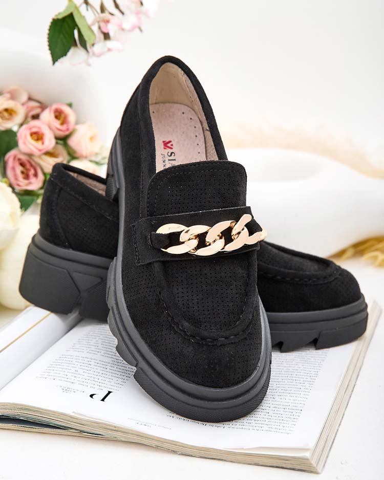 Royalfashion Mocassins en éco-suède avec embellissement Zaffix