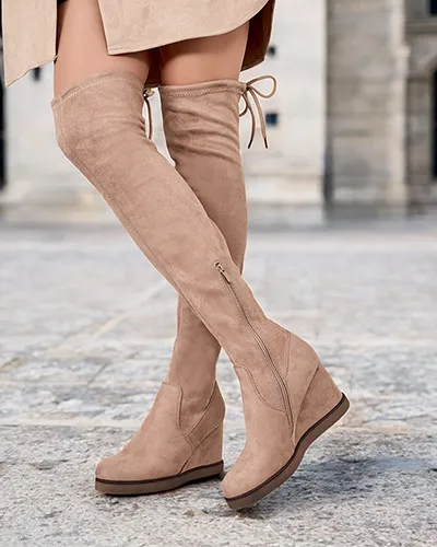 Royalfashion Bottes au genou Romino pour femme