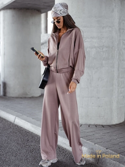 Ensemble de survêtement en viscose pour femmes Long Waves